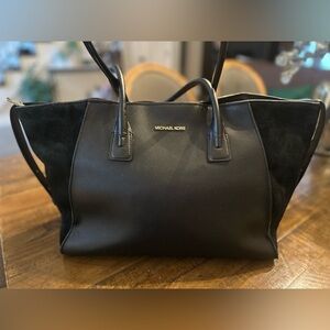 Michael Kors Black Large Leather Tote